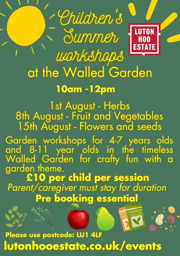 Children's Summer Workshops at the Walled Garden 