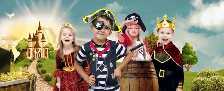Princess and Pirate Bank Holiday takeover at Gullivers Land Milton Keynes