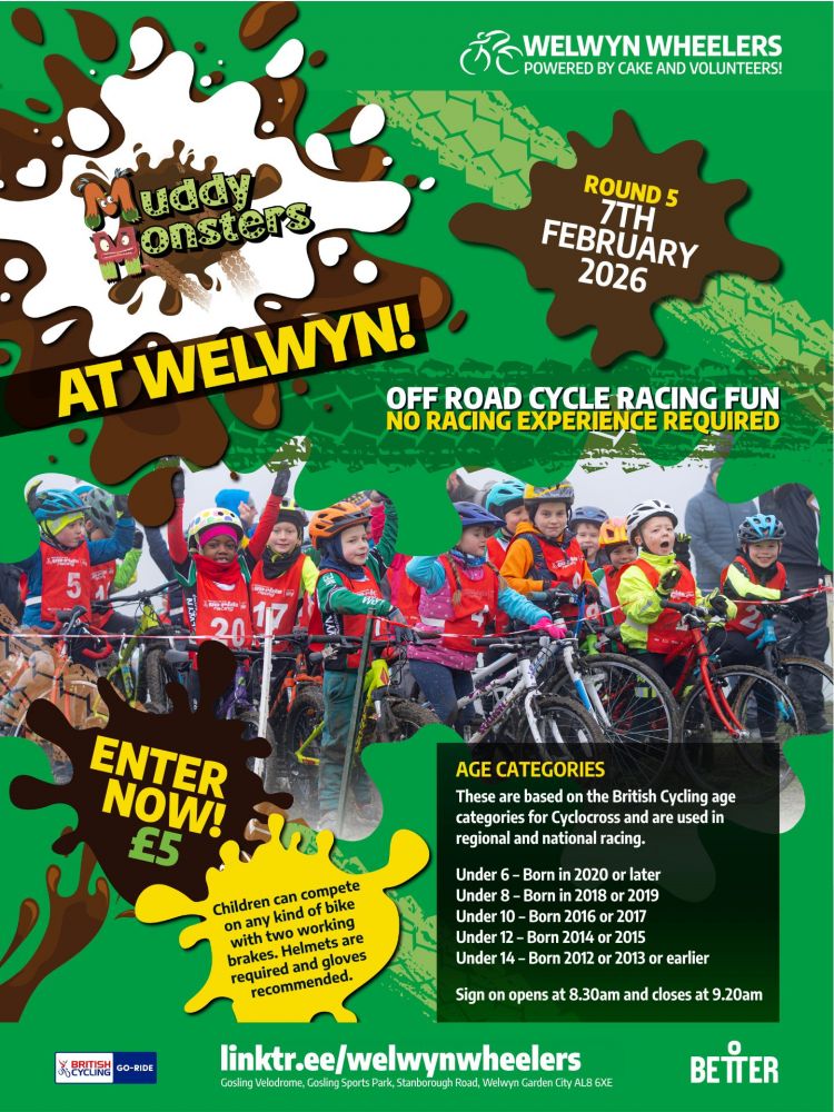 Muddy Monsters: bike racing fun for u6s to u14s