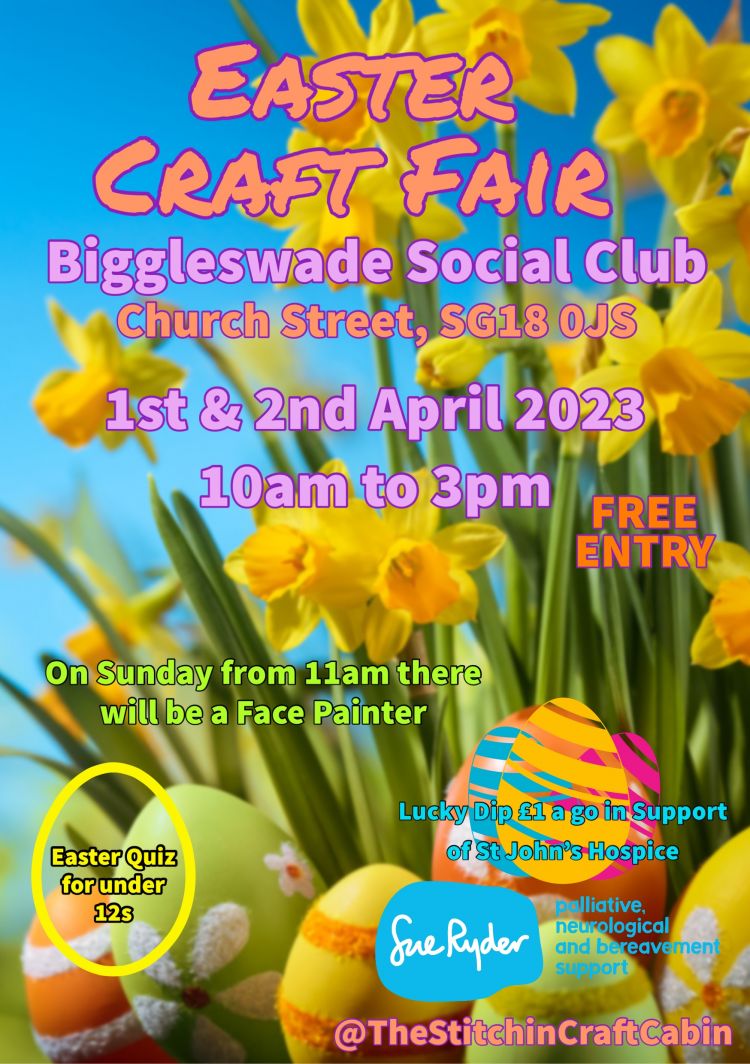 Biggleswade social club Easter craft fair 