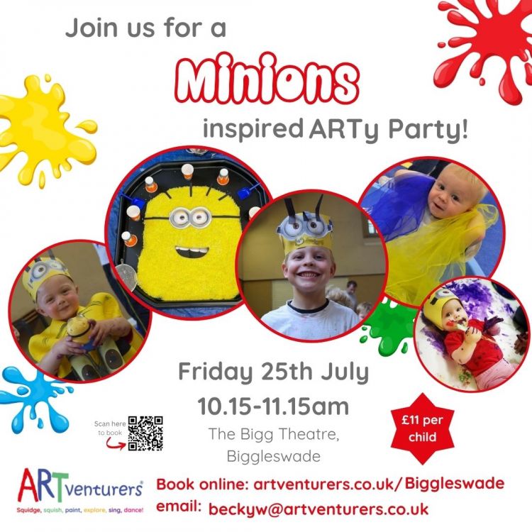 ARTventurers Minions inspired family session (6m-8yrs)