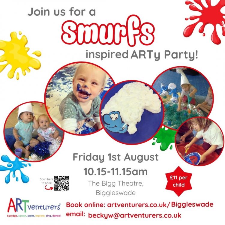 ARTventurers Smurfs inspired Family session (6m-8yrs)
