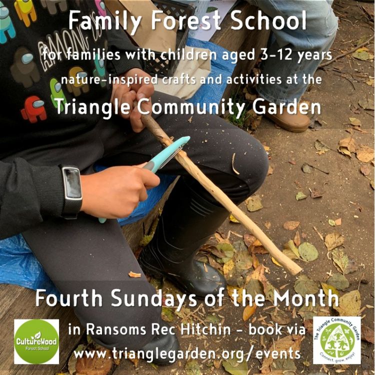 Family Forest School at the Triangle Garden Hitchin