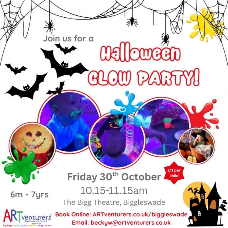 ARTventurers Halloween GLOW ARTy Party (ages 6m-7yrs)