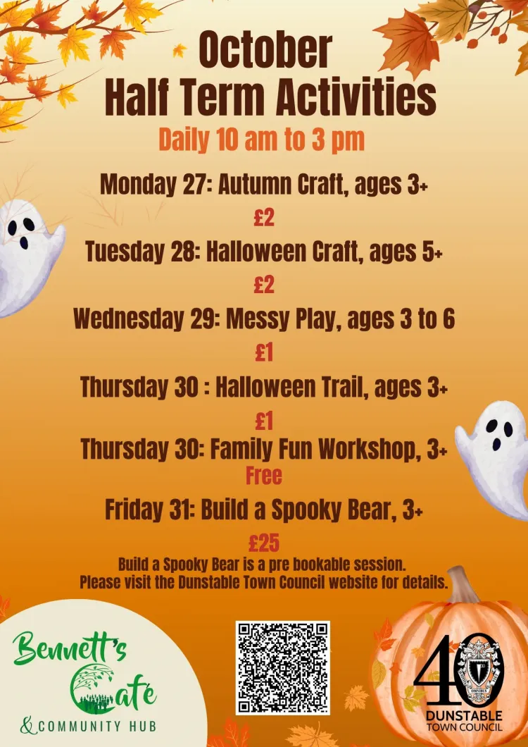 Bennett's splash Park and Café half term activities