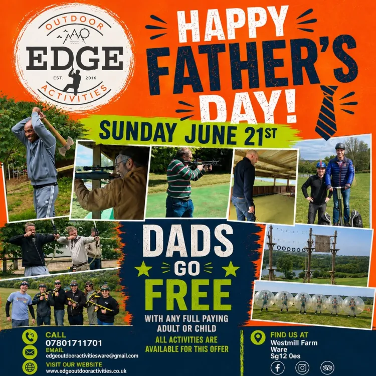 Dads go Free at Edge Outdoor Activities
