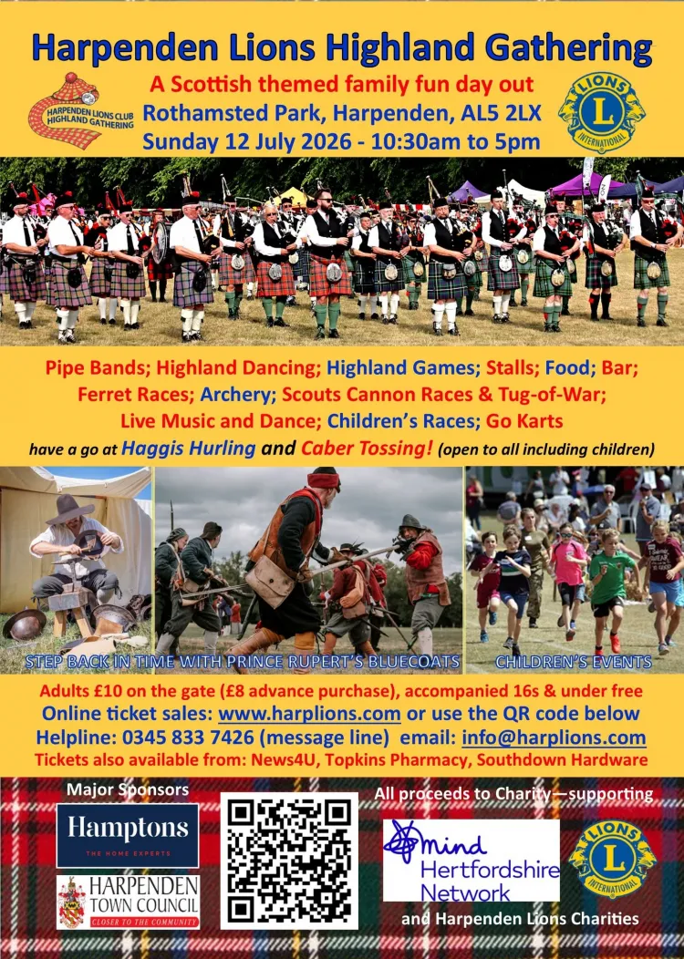 Harpenden Lions Club Highland Gathering - A fun family day out for all ages