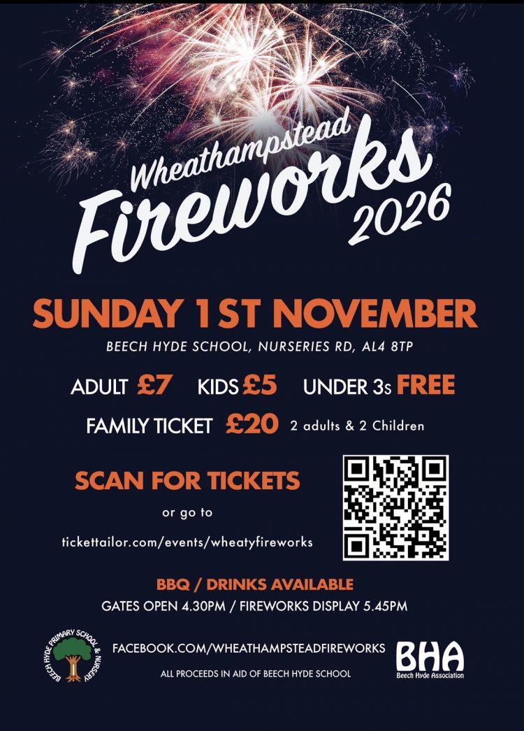 Wheathampstead Fireworks 2026