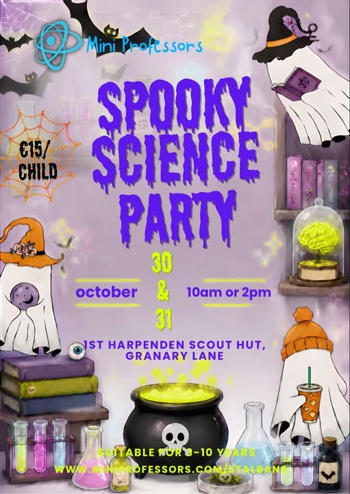 Mini Professors Spooky Science Party