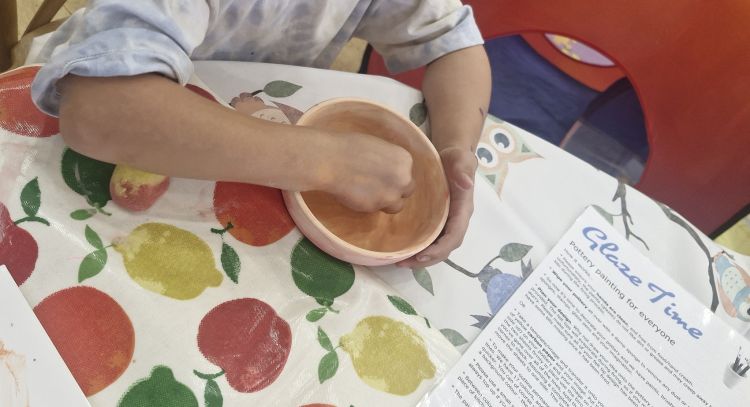 Half Term Pottery Painting with Glaze Time