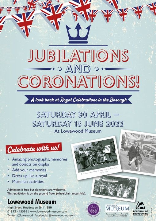  Jubilations and Coronations exhibition at Lowewood Museum 