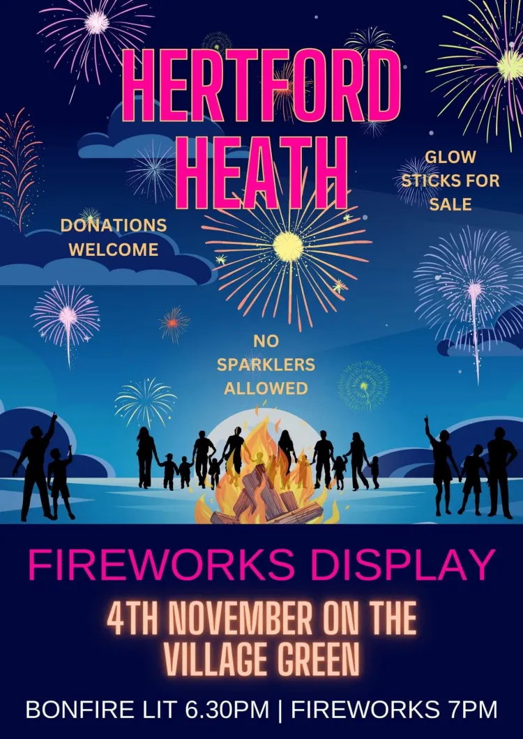 Hertford Heath Fireworks Display 4 Nov 2023 Mum's guide to Hertford