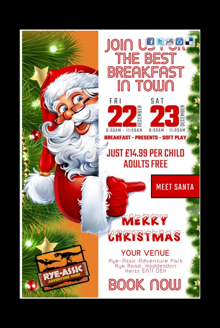 Breakfast with Santa at Ryeassic Park
