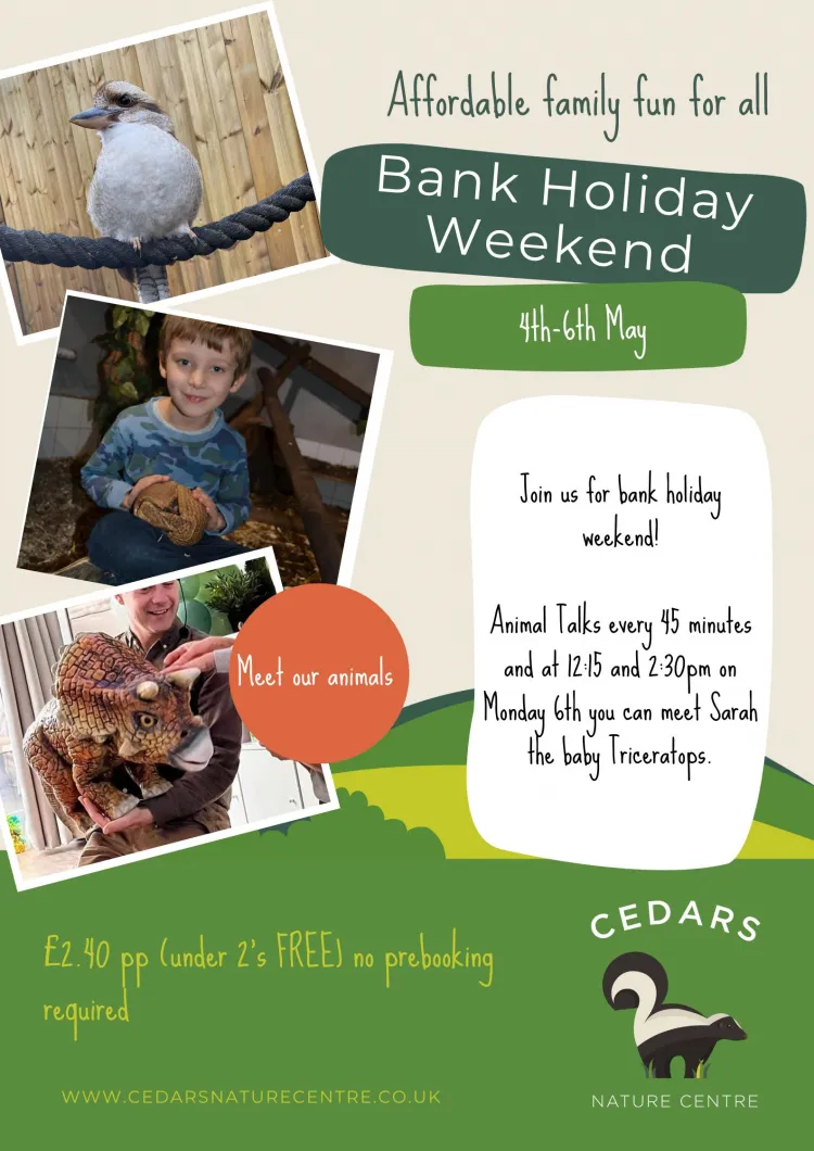 Bank Holiday Weekend at Cedars Nature Centre