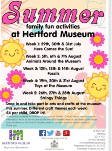 Summer at Hertford Museum 