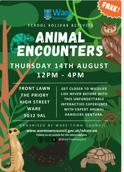 School Holiday Activity – Animal Encounters