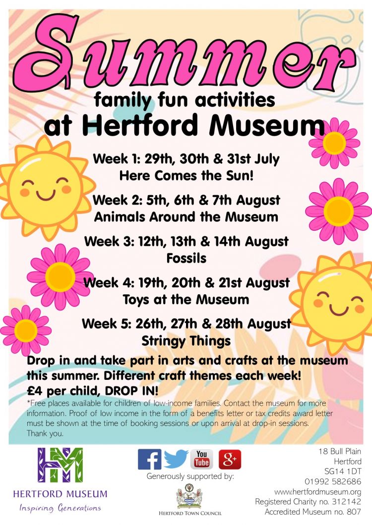 Summer at Hertford Museum: Five Weeks of Family Fun Activities