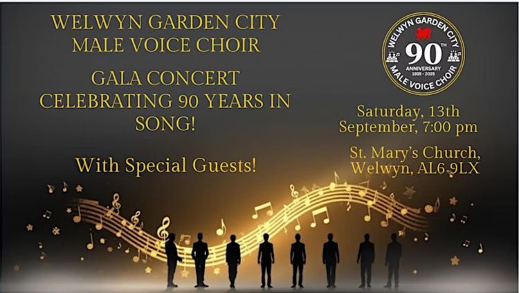 WGC Male Voice Choir Gala Concert Celebrating 90 years in Song!