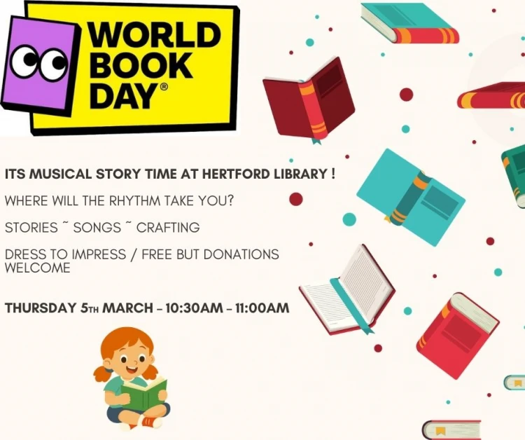 Musical storytime at Hertford Library
