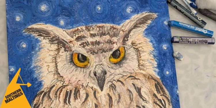 Oil Pastel Owl Workshop (Age 8 ) &ndash; Easter Holiday Workshops