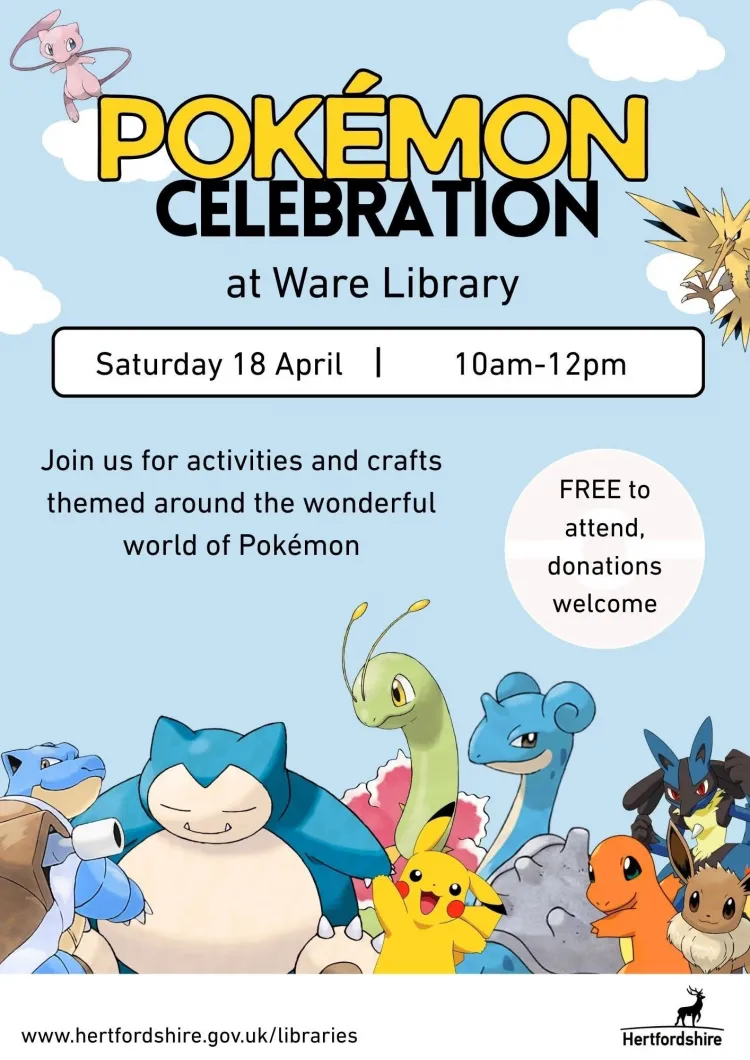 Pokémon Celebration at Ware Library