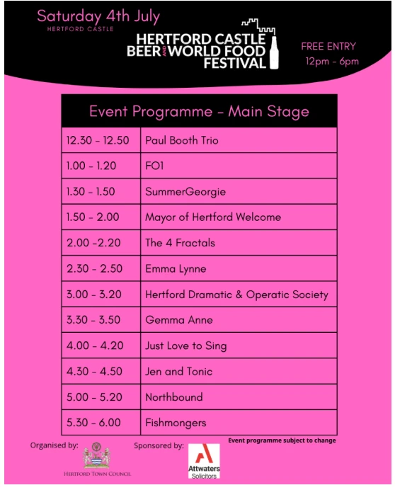 Hertford Castle Beer and World Food Festival