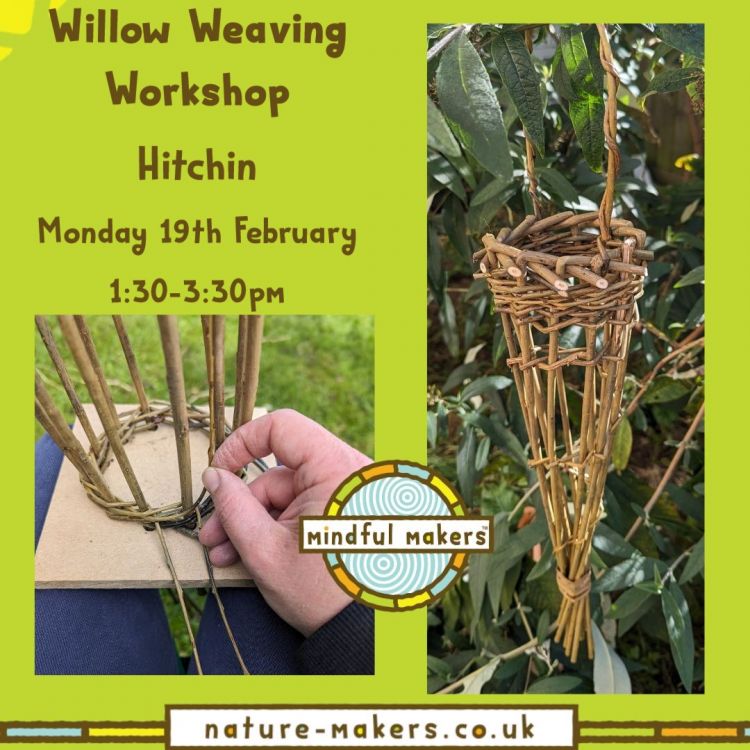 Willow weaving bird feeder