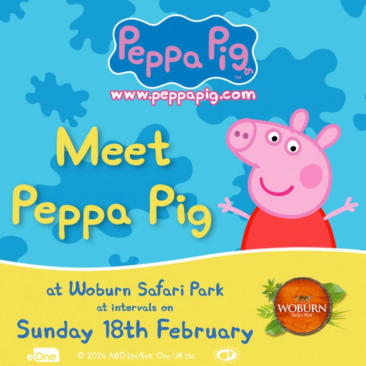 Meet Peppa Pig at Woburn Safari Park on the 18th February!
