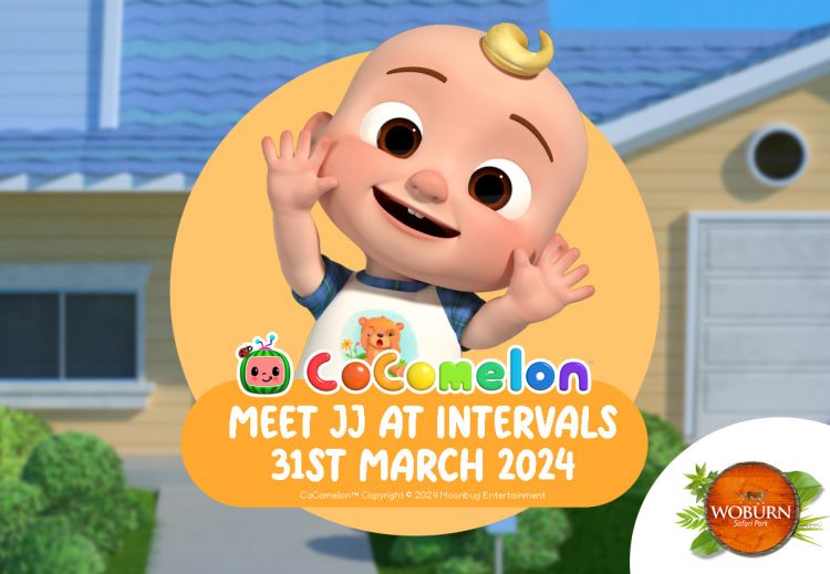 Come and meet JJ from Cocomelon at Woburn Safari Park on 31st March!