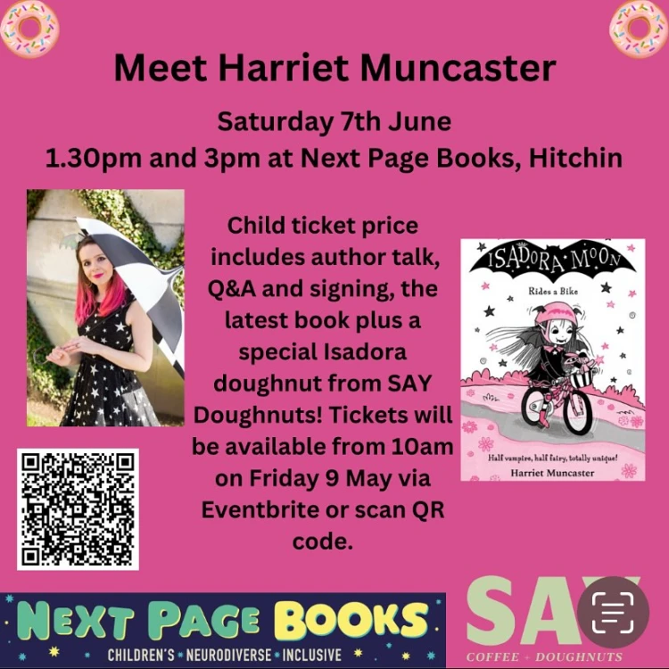 Meet Harriet Muncaster at Next Page Books