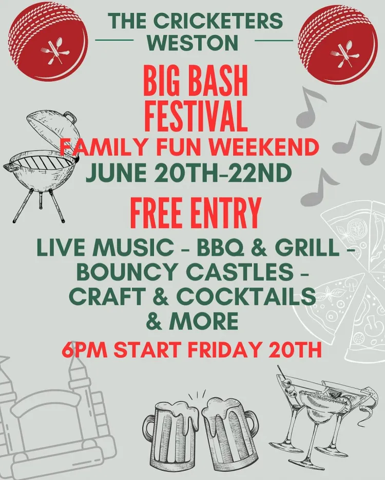  Big Bash Festival at The Cricketers, Weston