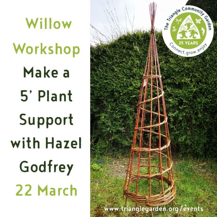 Willow Workshop - 5' Plant Supports with Hazel Godfrey