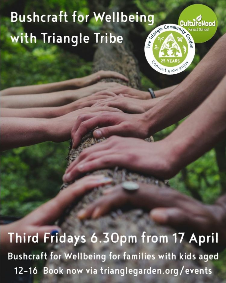 Triangle Tribe - bushcraft for wellbeing for families with teens