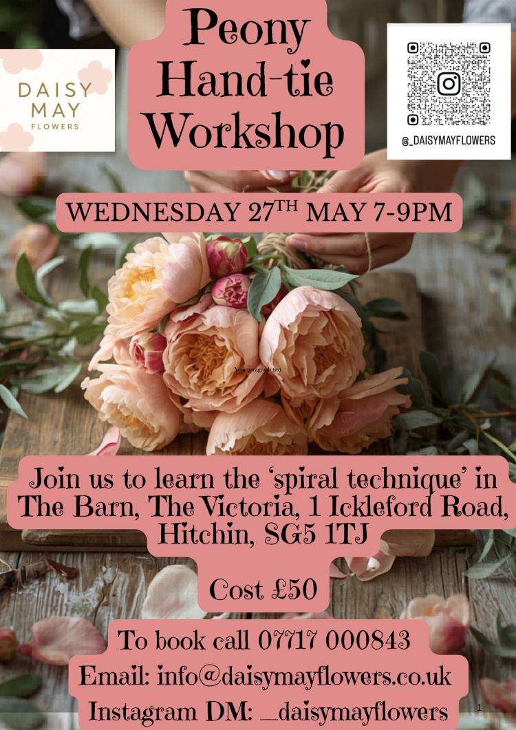 Peony hand tie workshop