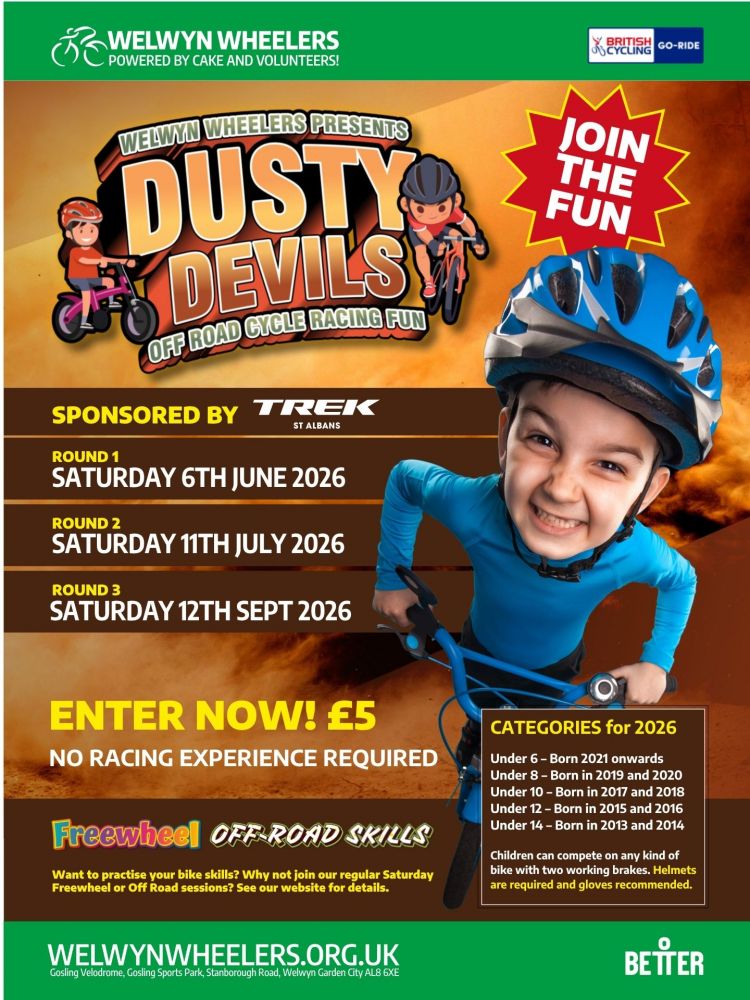 Dusty Devils: Summer off-road cycle racing fun for young novice riders