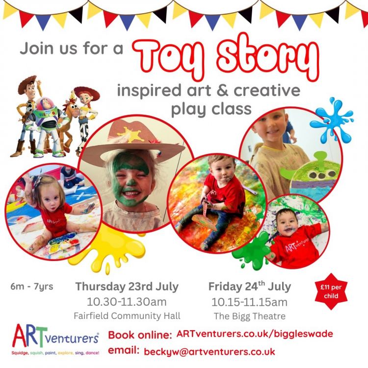 ARTventurers Toy Story Inspired Holiday class (6m-7yrs)
