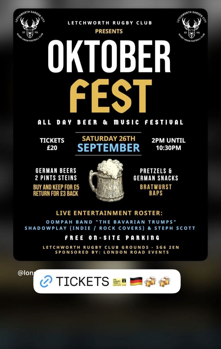 Letchworth Rugby Club's Oktoberfest