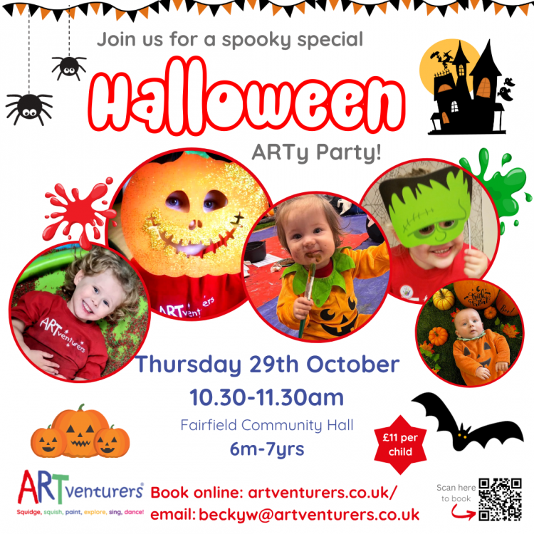 ARTventurers Halloween ARTy Party (ages 6m-7yrs)
