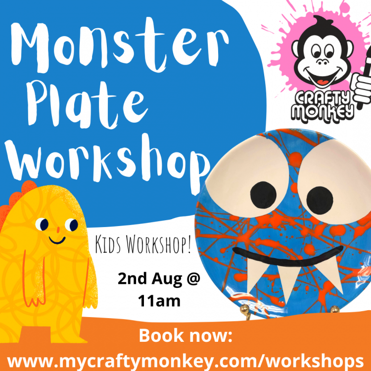 Monster Plate - Kids Pottery Workshop