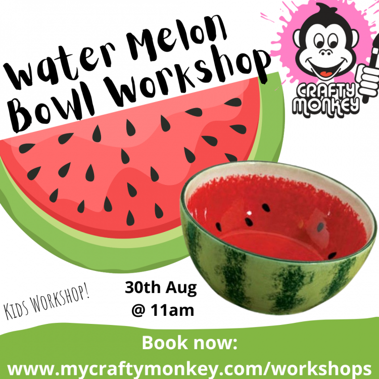 Water Melon Bowls - Kids Pottery Workshop