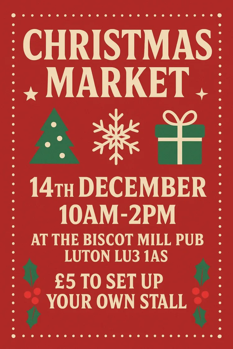 biscot mill xmas market 141225