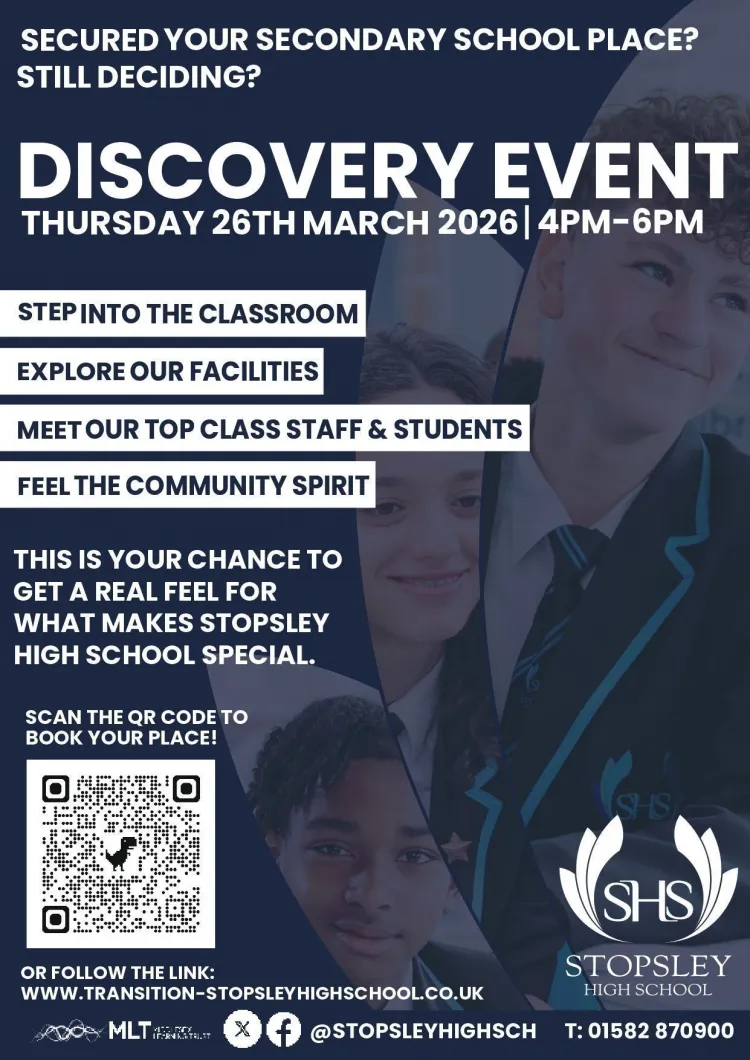 stopsley high school open day 260326