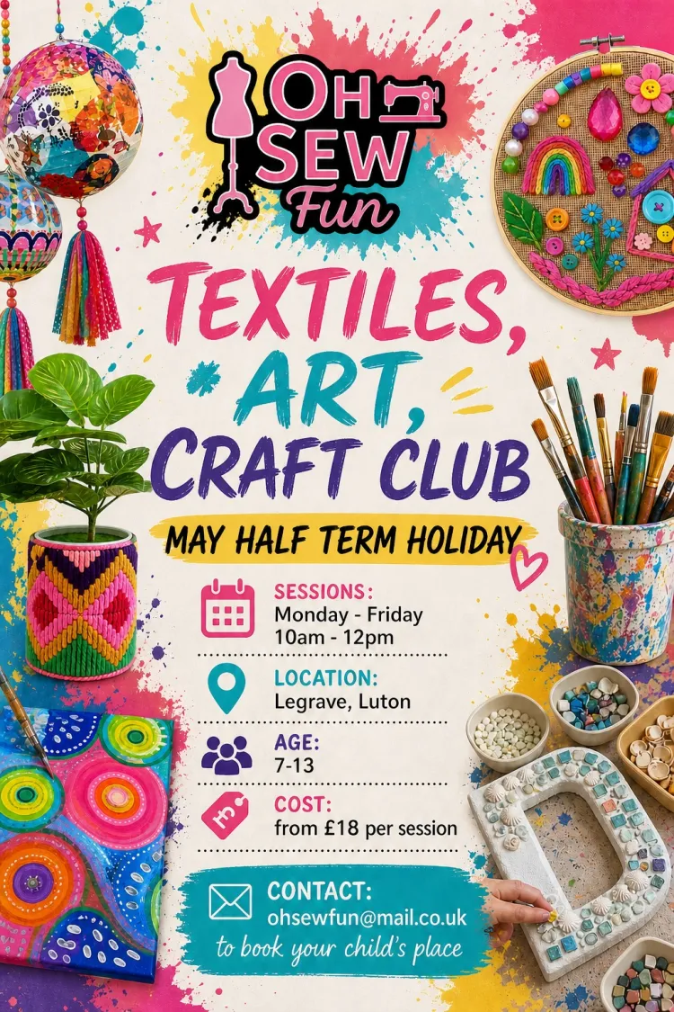 OH SEW FUN MAY HALF TERM 2026