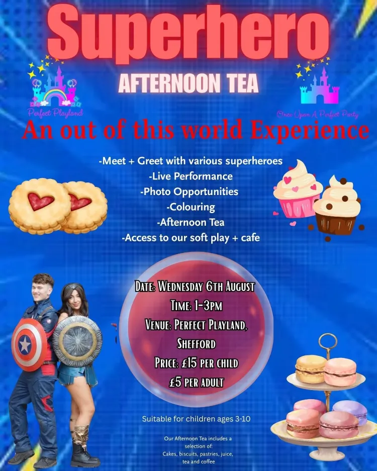 superhero afternoon tea 060825
