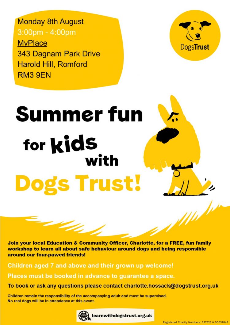 Free Family Workshop with Dogs Trust