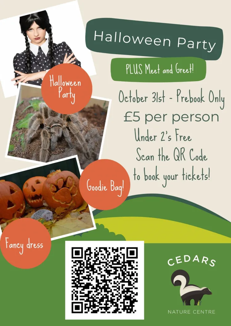 Halloween Party with our gloomy friend from Nevermore Academy at Cedars 