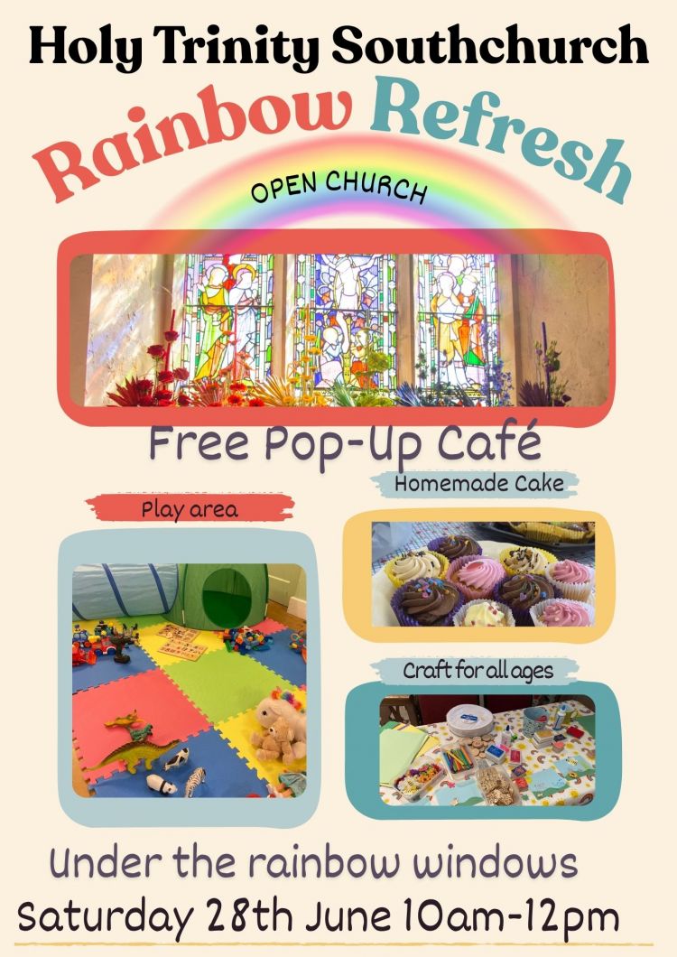 Holy Trinity Southchurch: Rainbow Refresh - pop up cafe, craft and toys