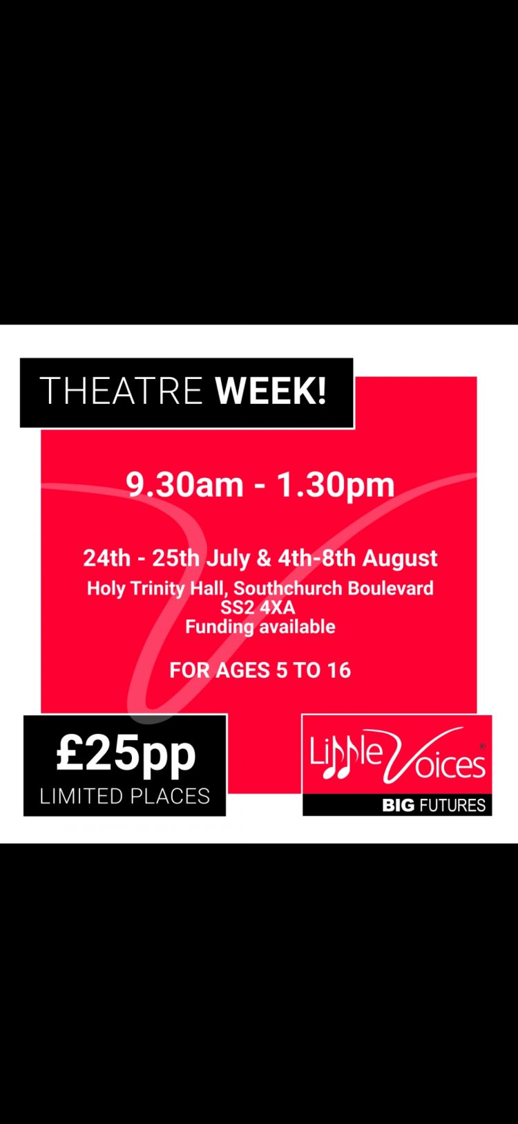 Little Voices Musical Theatre Worshops