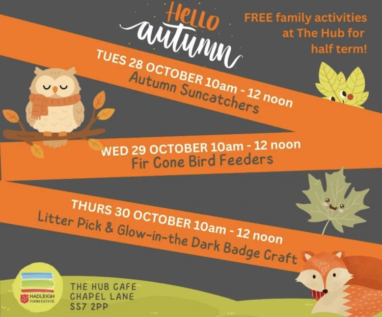 Autumn Suncatchers - FREE activities at Hadleigh Hub