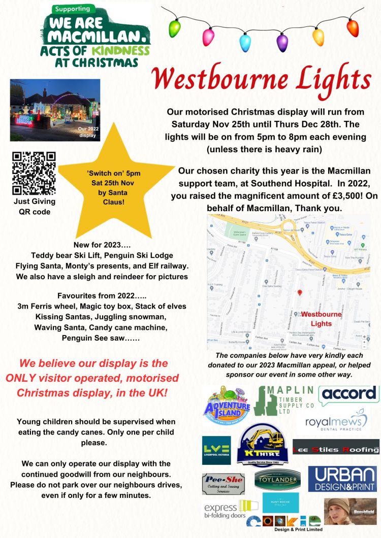 Westbourne Lights Christmas display
